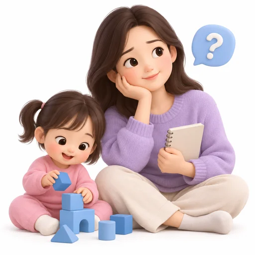 아이 곁에서 상담을 고민하는 보호자